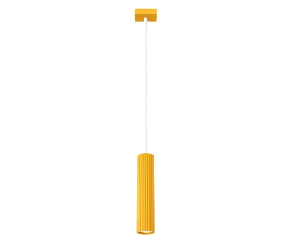 Lampa wisząca KARBON 1 SL.2334 oprawa w kolorze żółtym Sollux Lighting