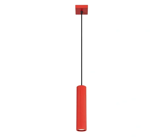 Lampa wisząca KARBON 1 SL.2335 oprawa w kolorze czerwonym Sollux Lighting