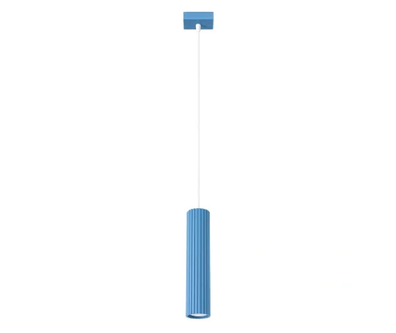 Lampa wisząca KARBON 1 SL.2337 oprawa w kolorze błękitnym Sollux Lighting