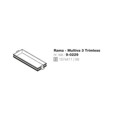 Rama montażowa Multiva 3 Trimless 9-0229 Labra