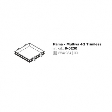 Rama montażowa Multiva 4Q Trimless 9-0230 Labra
