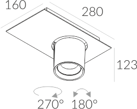 Oprawa natynkowa Auro Base 90 NT 90×1 3-0548 CRI80 Labra