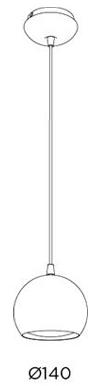 Lampa wisząca Bola C-159/A Pujol Iluminacion