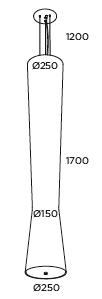 Lampa wisząca Stan C-137/ST Pujol Iluminacion