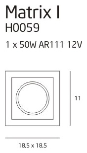 Oprawa podtynkowa Matrix H0059 Maxlight