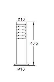 Lampa stojąca zewnętrzna Galerna 117B-G05X1A-30 Dopo