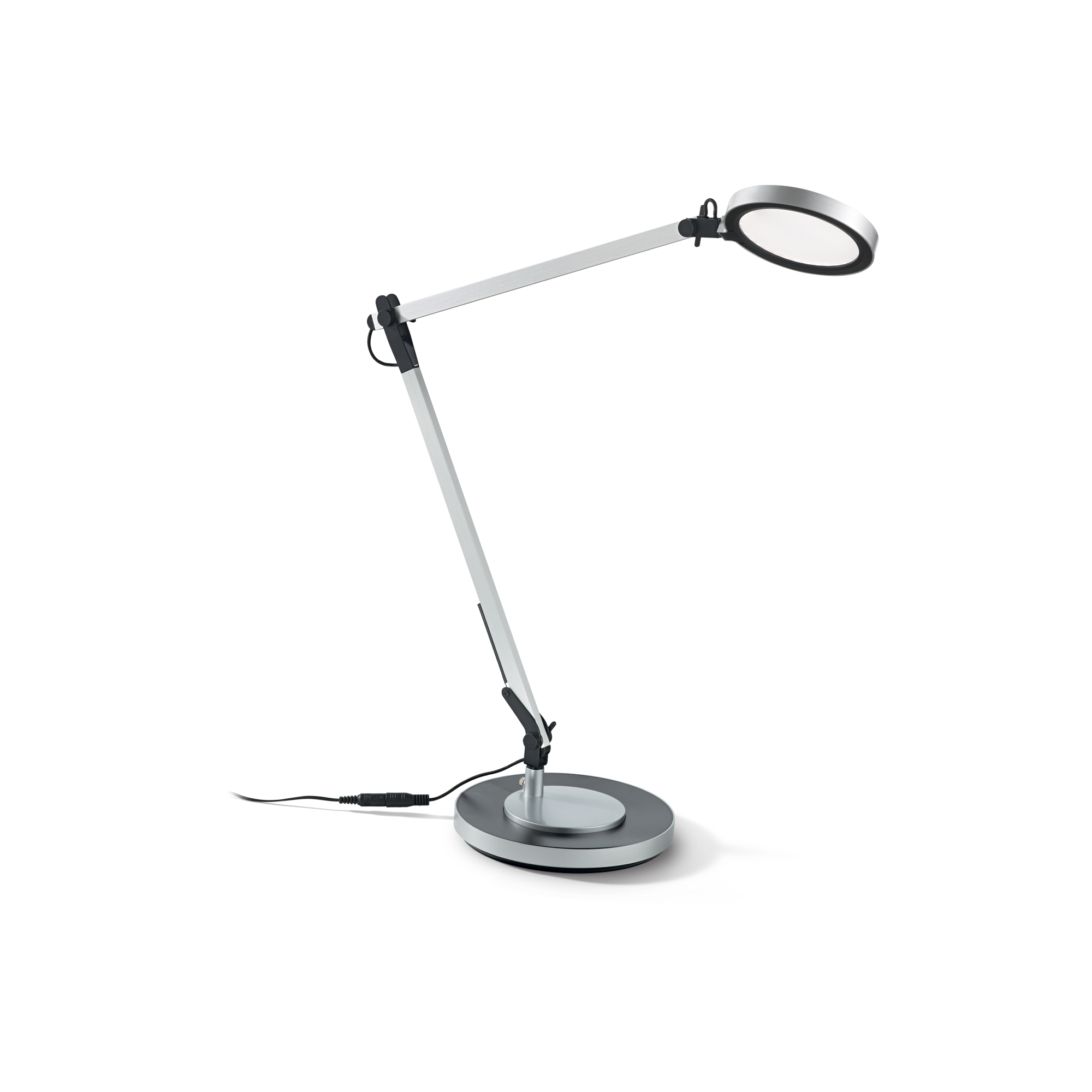 Lampa stołowa Futura TL1 204895 Ideal Lux nowoczesna oprawa stołowa w kolorze aluminium 