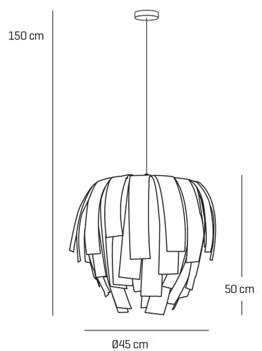 Lampa wisząca Luisa LS04G Arturo Alvarez