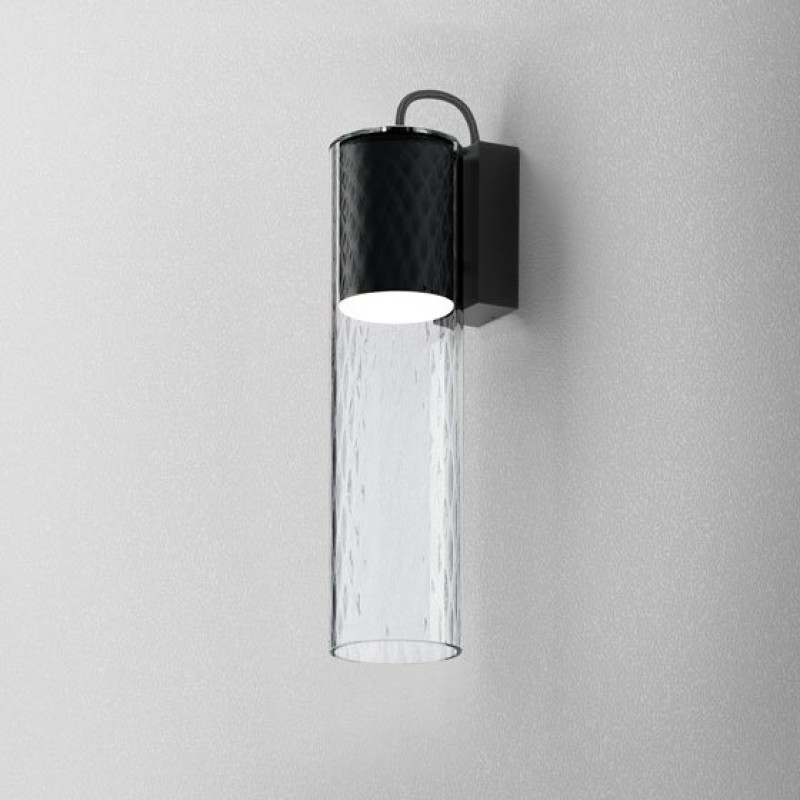 Kinkiet szklany romb minimalistyczny MODERN GLASS Tube LED 230V ledowa oprawa ścienna Aqform