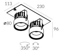 Moduł do profilu wpuszczanego 2.0 Midi 13W LED 6-1194 Labra