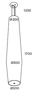 Lampa wisząca Oli C-140/ST Pujol Iluminacion