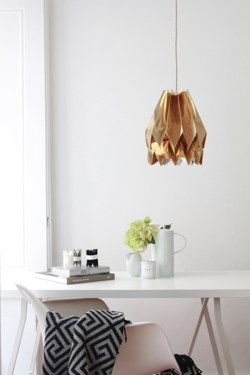 Lampa wisząca Plain Warm Gold Orikomi