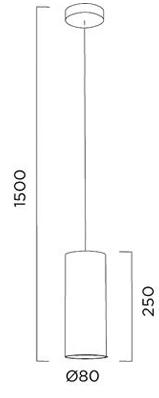 Lampa wisząca Basic Contract C-53 LED Pujol Iluminacion