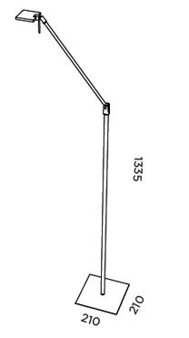 Lampa podłogowa Del P-76 Pujol Iluminacion