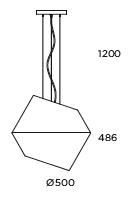 Lampa wisząca Silk C-144/50 Pujol Iluminacion