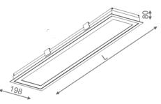 Oprawa wpuszczana Set Sleek LED 4000K Aquaform 