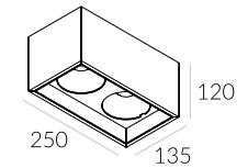 Lampa natynkowa Solid Lightbox 135.2 NT 3-1085 Labra