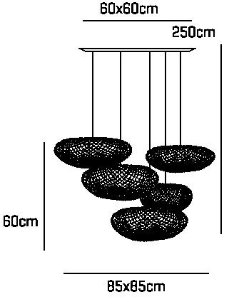 Lampa wisząca Tati TA04-5 Arturo Alvarez