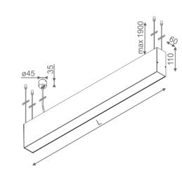 Plafon Set Tru LED 3000K Aquaform