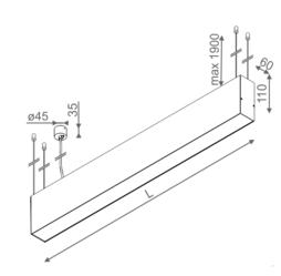 Oprawa wpuszczana Set Tru LED 3000K Aquaform 