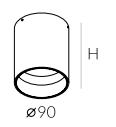 Lampa natynowa Tubular 90 NT 3-1097 Labra