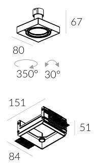 Lampa wpuszczana Tweet 50.1 GU10 Trimless 4-1142 Labra