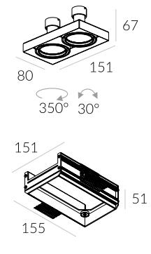 Lampa wpuszczana Tweet 50.2 GU10 Trimless 4-1143 Labra 