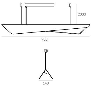 Lampa wisząca Wave Max Minimal ZW 5-1177 Labra